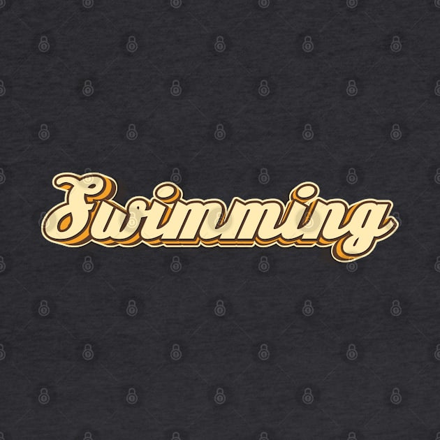 Swimming typography by KondeHipe